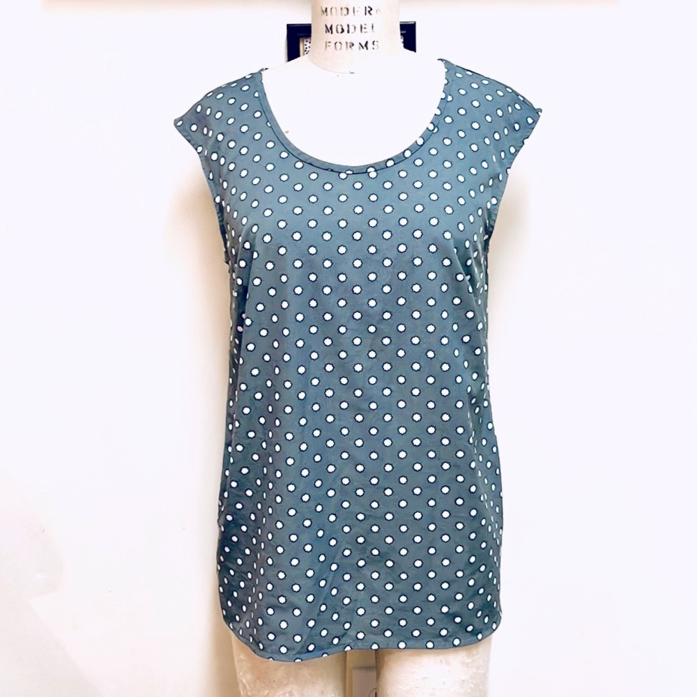 T88 Merona Grey Polyester Top